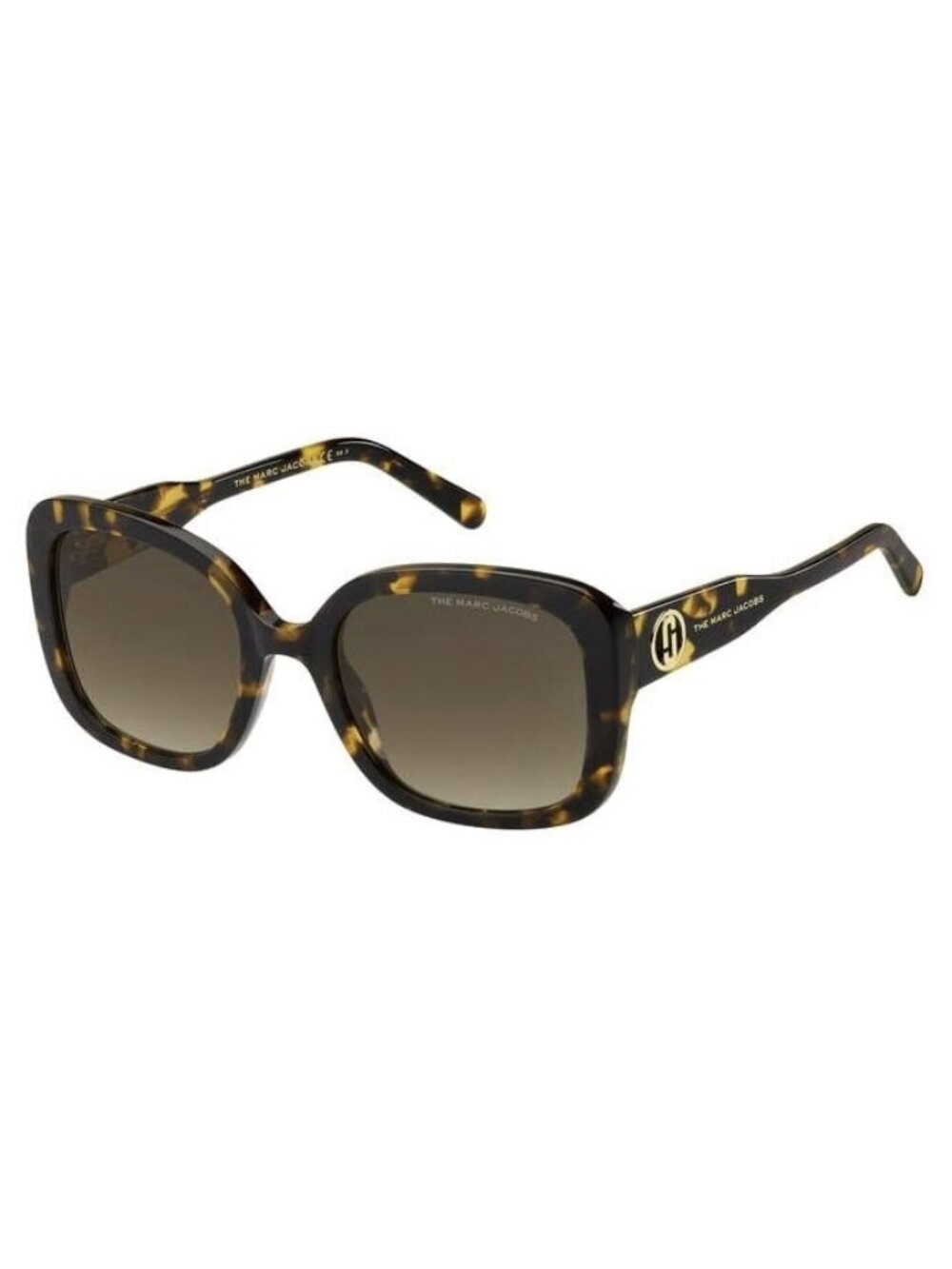 New Authentic Marc Jacobs Womens Havana Butterfly Acetate Sunglasses